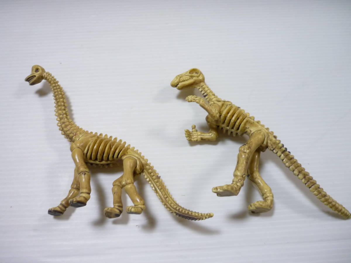 [管01]【送料無料】フィギュア 2個セット 恐竜 骨格フィギュア ブラキオサウルス まとめ_画像3