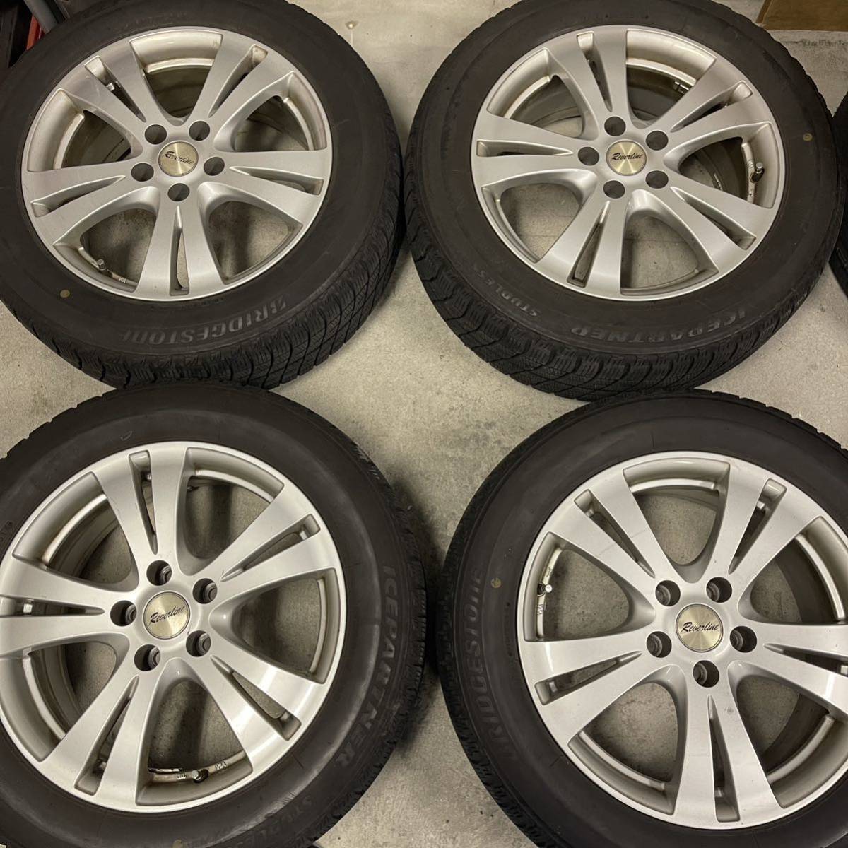 【在庫処分】215/60R17 ブリヂストン スタッドレス アルミ ホイールセット 4本 激安 _画像1