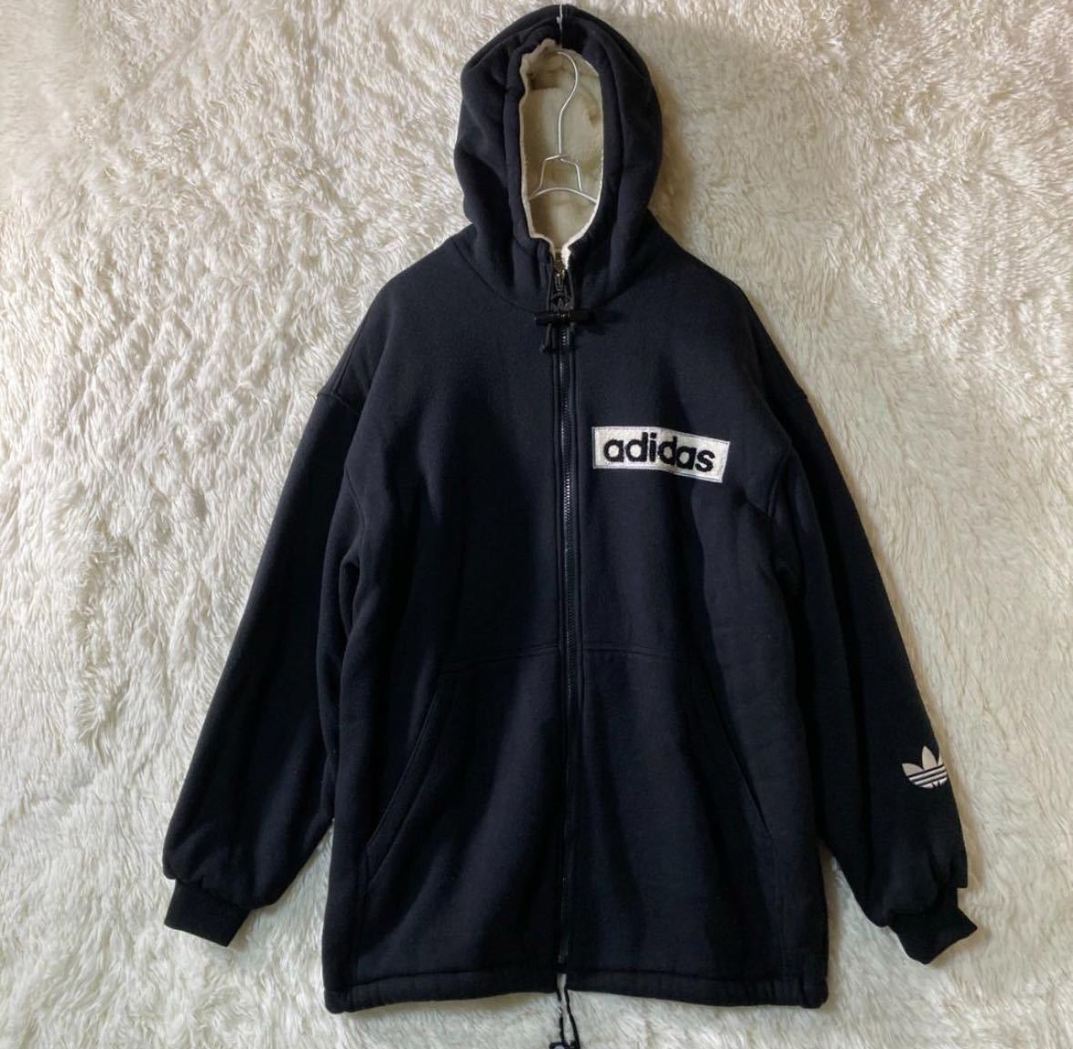 アパレル】 美品 90s デサント製 adidas アディダス ボア フリース