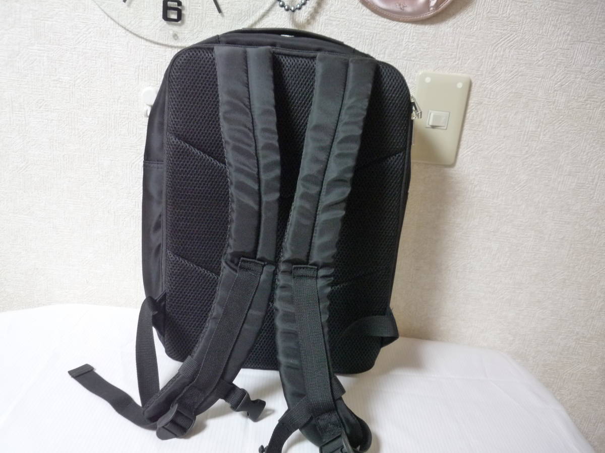  man and woman use?:PALLASDESIGN rucksack business * commuting * document inserting back side mesh black group 