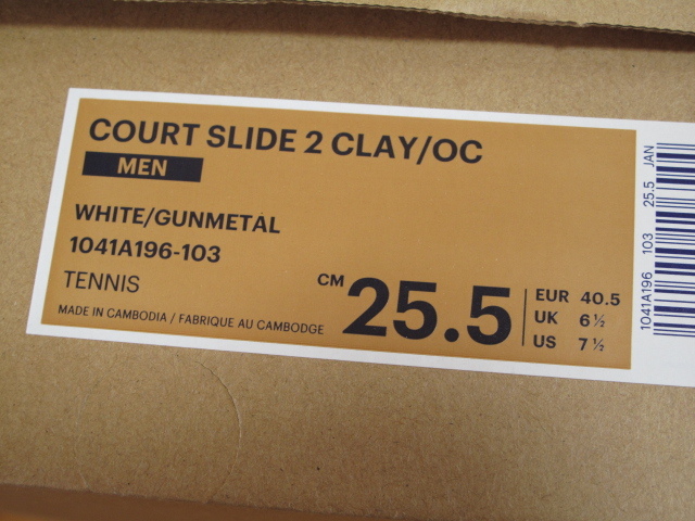 アシックス　テニスシューズ COURT SLIDE 2CLAY/OC 25.5㎝ クレー オムニ_画像6