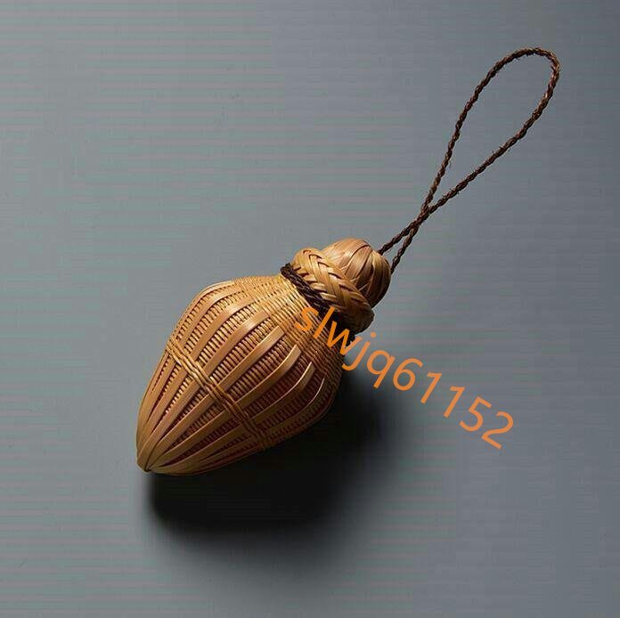 人気新品★職業匠人 精編 蟲籠 手作竹 香 籠 茶玩 茶道 茶器 工芸品 置物