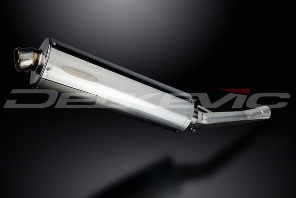 DELKEVIC スリップオンステンレスオーバルマフラー★SUZUKI GSX750F KATANA 1998-2006 450mm KIT0693_画像2