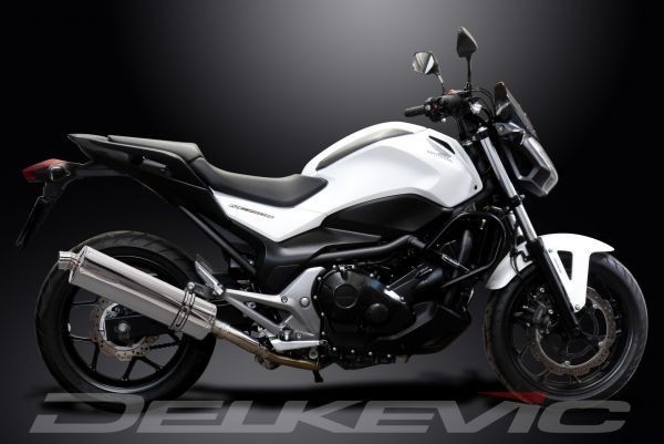 DELKEVIC スリップオンステンレスオーバルマフラー★HONDA NC750S 2014-2015 450mm KIT06CZ_画像3