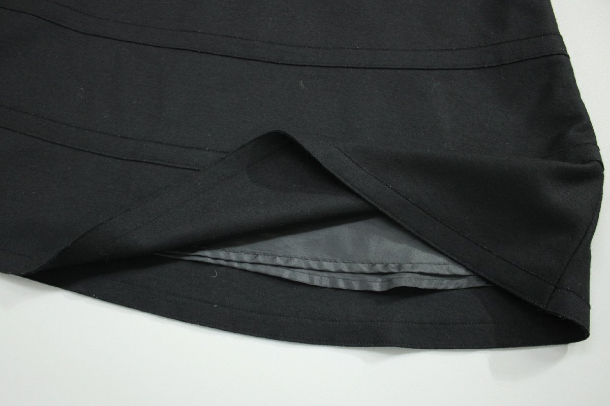 大きいサイズ美品 トゥービーシック ウール100%フレアスカート 黒44 mg512_画像7