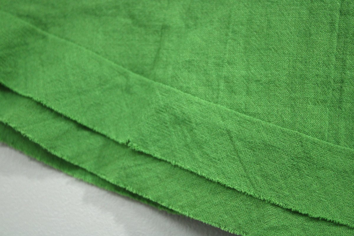 美品 ホコモモラ Redondoコットンサーキュラーフレアスカート定価1.5万円 緑40 mg540_画像9