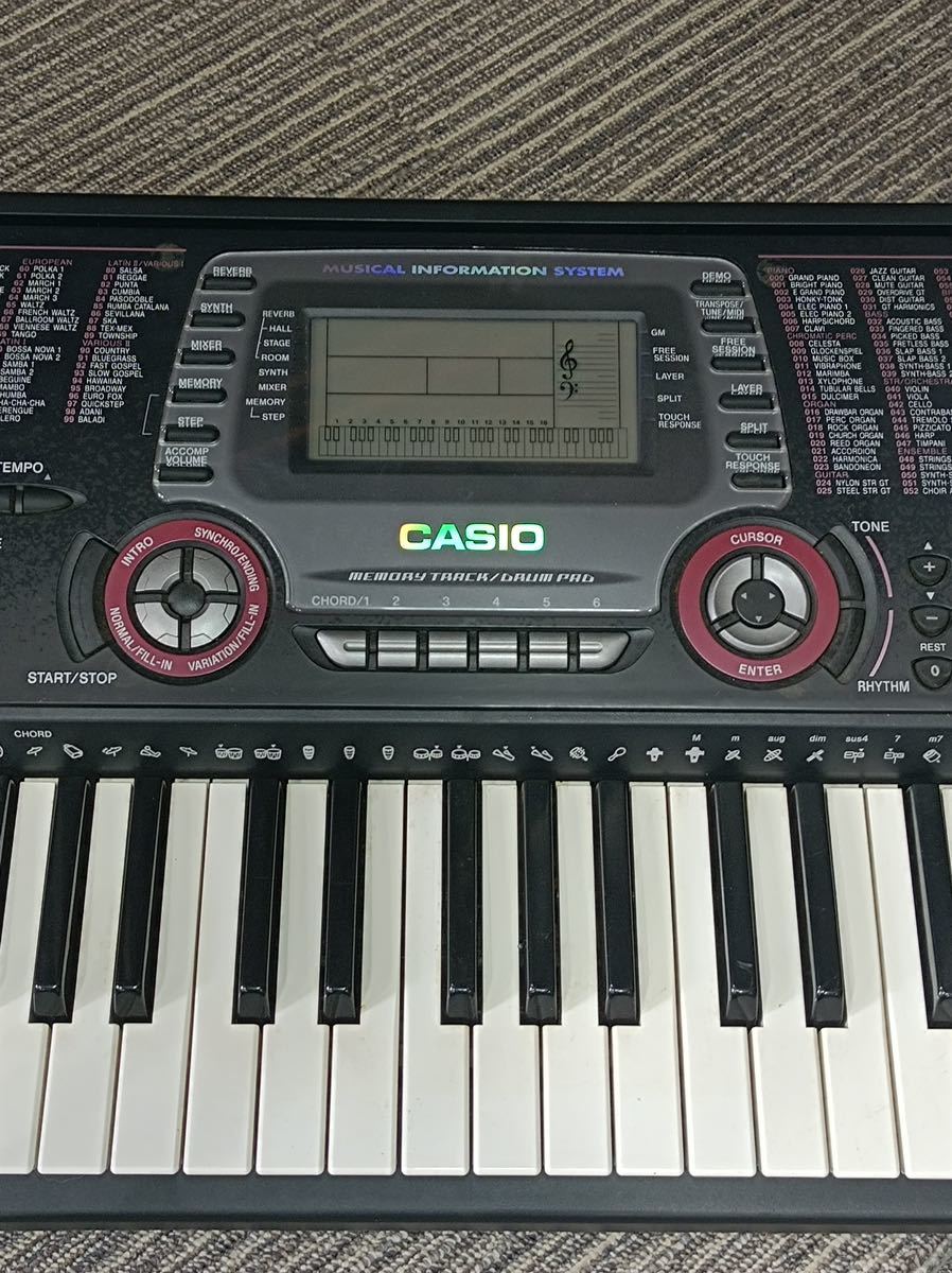 [F1052] ★1円出品★【中古品】180サイズ/CASIO/電子キーボード/CTK-631/ジャンク扱い_画像5