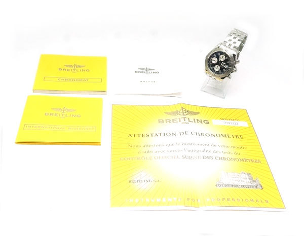 中古 美品 Breiteling ブライトリング クロノマット エボリューション メンズ クロノグラフ 腕時計 自動巻 A13356_画像9
