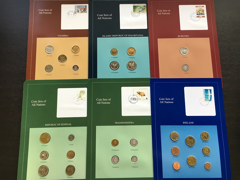  原文:1202T34　Coin Sets of All Nations　フランクリンミント　世界のコイン　ウズベキスタンなど　53枚セット