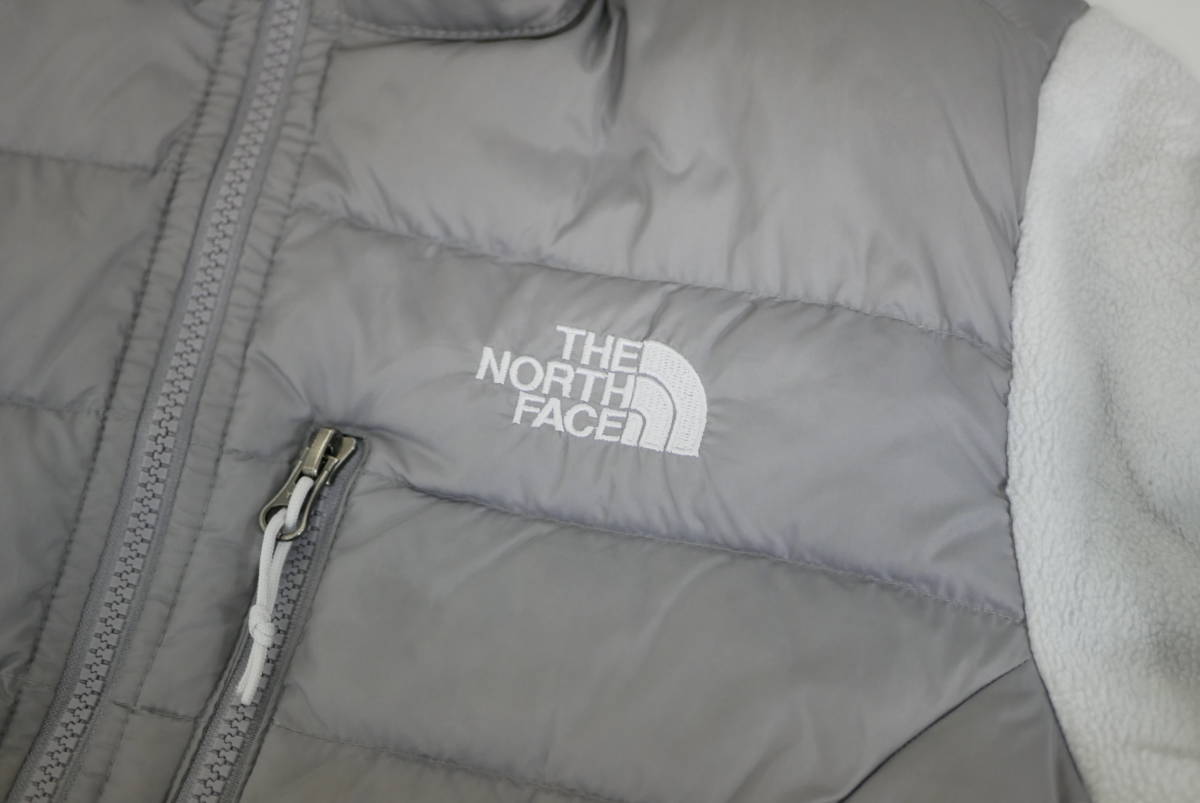 35W ノースフェイス THE NORTH FACE フルジップフリースダウンジャケット 550フィル POLARTEC 【WOMENS S】の画像6