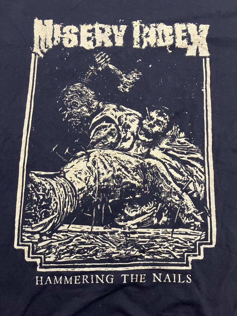 レア 正規品 MISERY INDEX Tシャツ ミザリーインデックス デスメタル デスグラインド DEATHMETAL_画像1