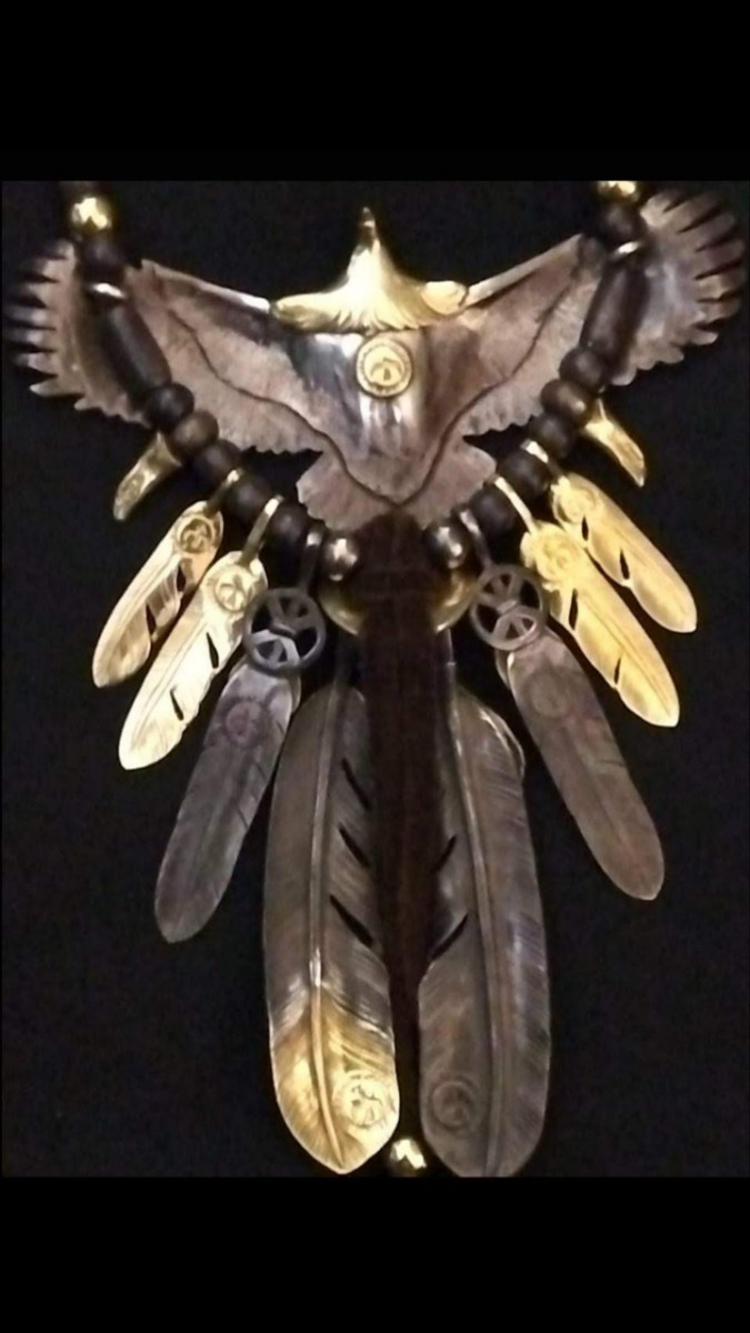 OLD背中金メタル付き大イーグル 上金&先金 特大フェザー 神 OLD背中金メタル付き大イーグル 上金&先金 特大フェザー 神