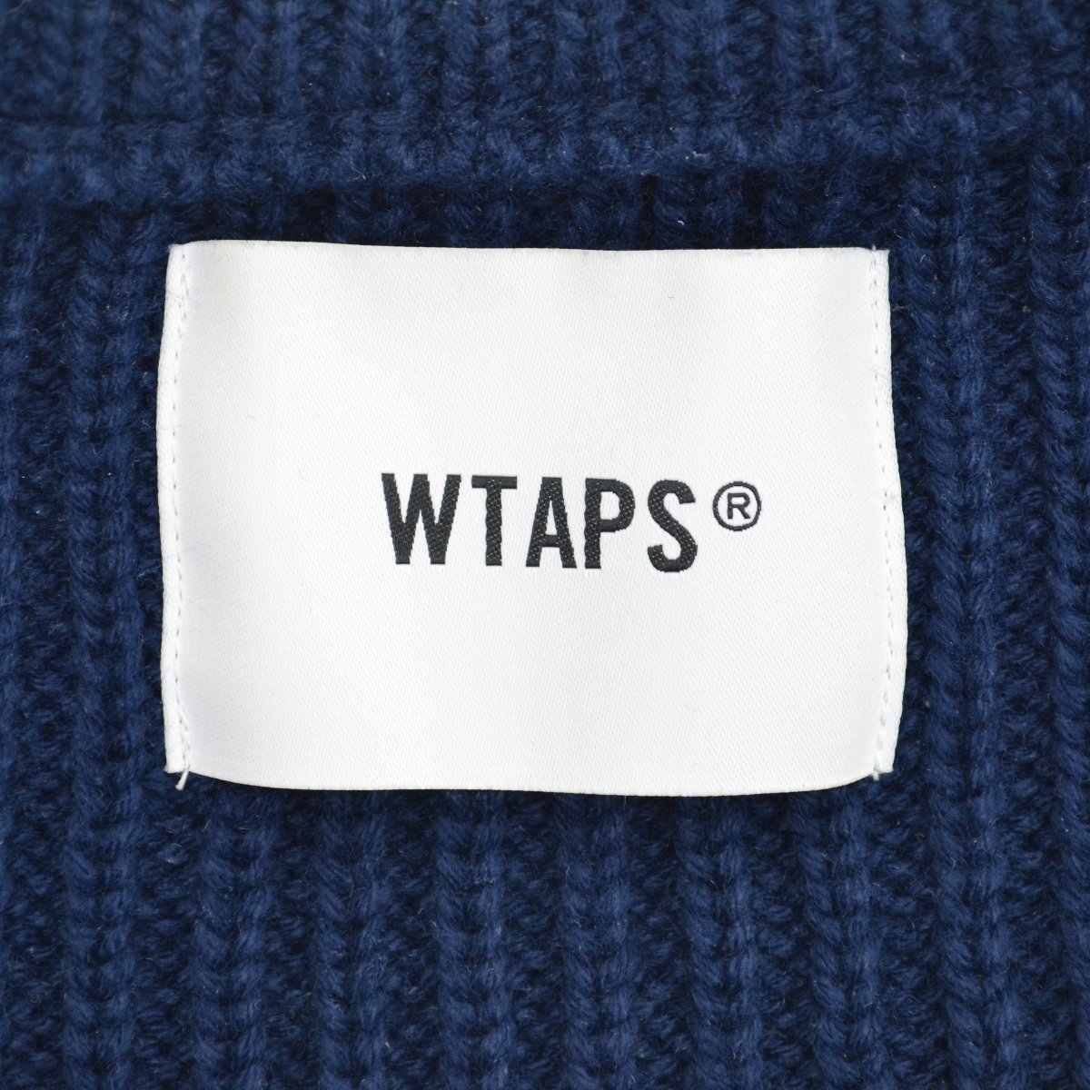 【1/S】WTAPS / ダブルタップス 22AW 222MADT-KNM03 COMMANDER / SWEATER / POLY / NAVY長袖ニットセーター_画像3