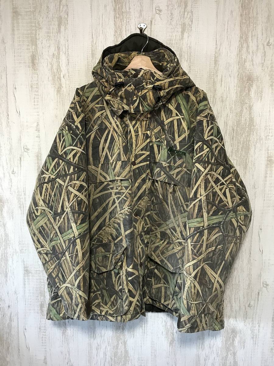 745☆【ビッグサイズ リアルツリー フーディージャケット】cabelas 迷彩 カモフラ ミリタリー 2XL_画像2