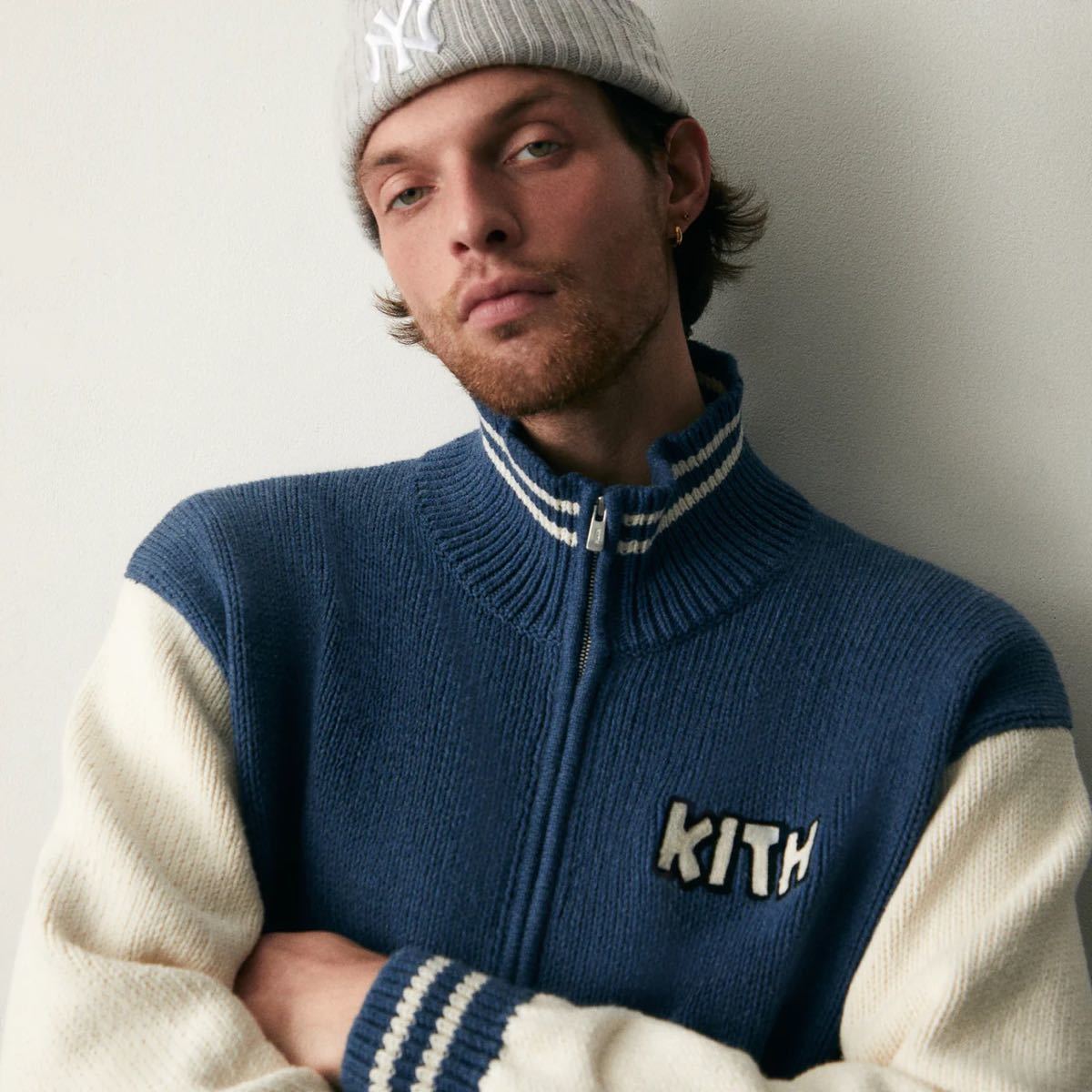 Disney | Kith for Mickey & Friends Wyona Full Zip Sweater Indigo XLサイズ キス ディズニー ミッキー フルジップ セーター スタジャン_画像8