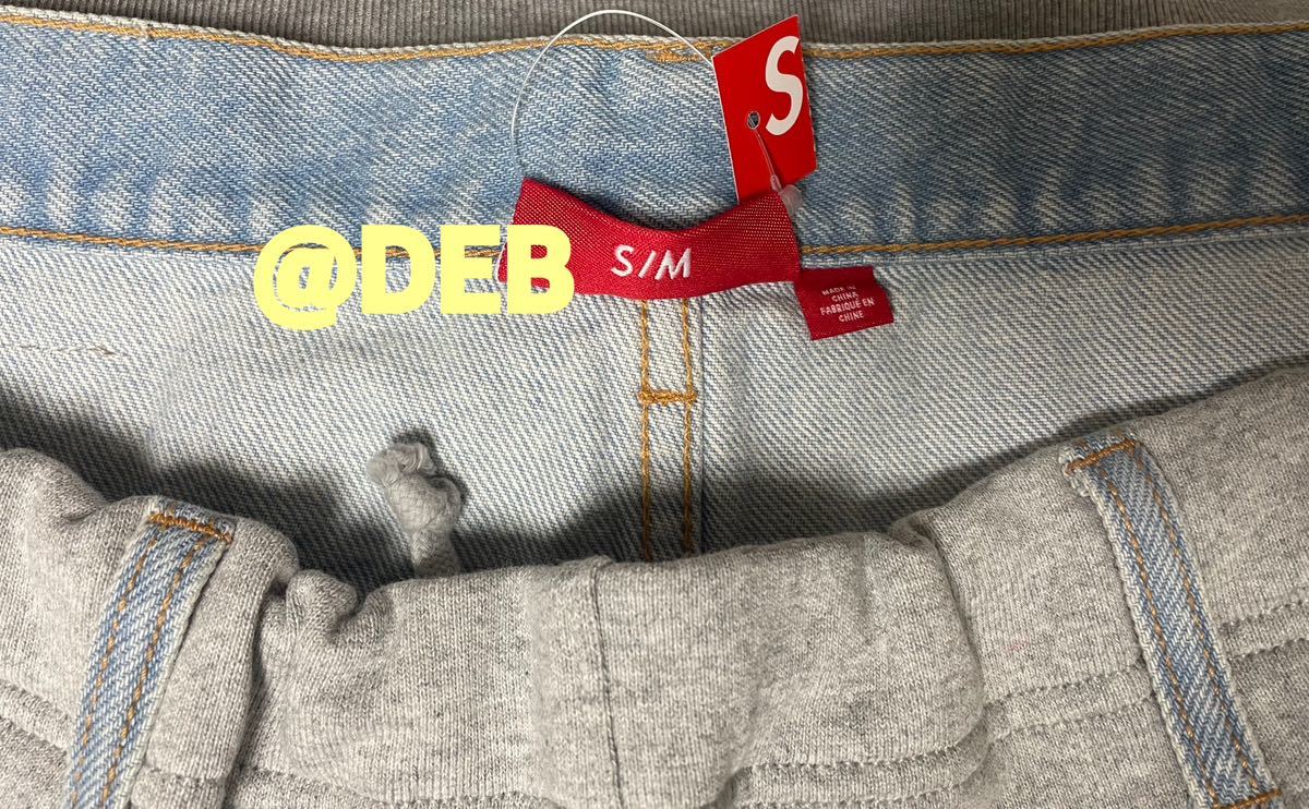 Supreme x BLESS 2023FW Sweatpant Jean Heather Grey S/Mサイズ Supreme x BLESS 2023FW Sweatpant Jean Heather Grey S/Mサイズ