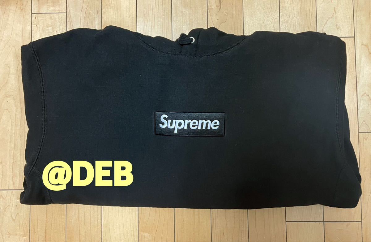 Supreme 2023FW Box Logo Hooded Sweatshirt Black Lサイズ シュプリーム ボックスロゴ フーディー スウェットシャツ パーカー ブラック