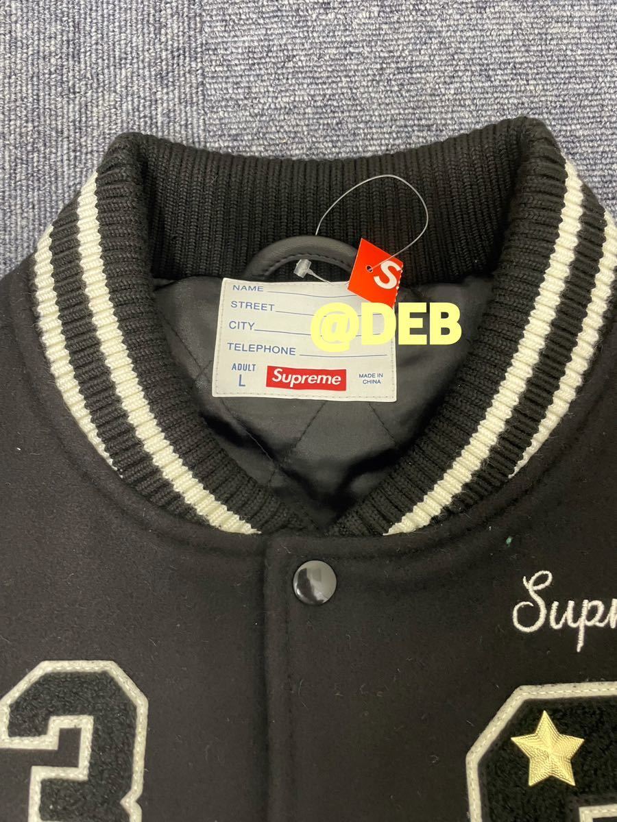 Supreme 2023FW Tiger Varsity Jacket Black Lサイズ シュプリーム