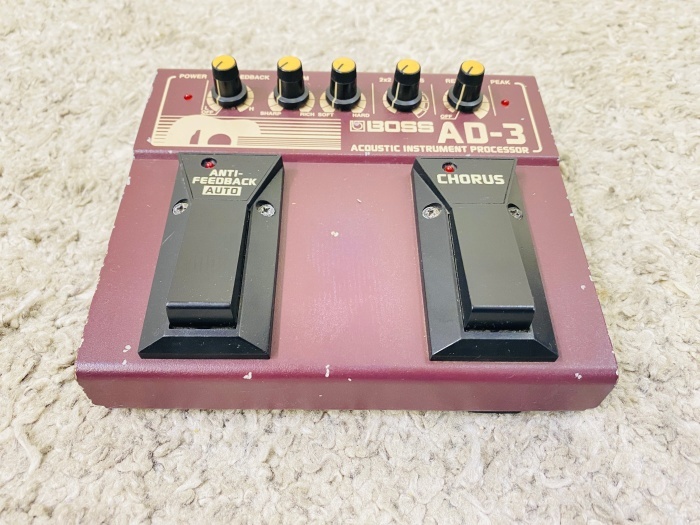 BOSS AD-3 Acoustic Instrument Processor / ボス アコースティックギター用 エフェクター プロセッサー【現状品】♪TK_画像3