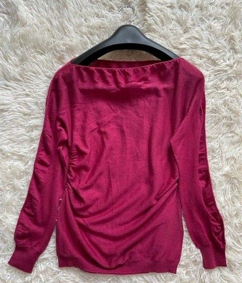 【PRADA】プラダ 新品タグ付き シルク混ウールニット セーター 40 ピンク