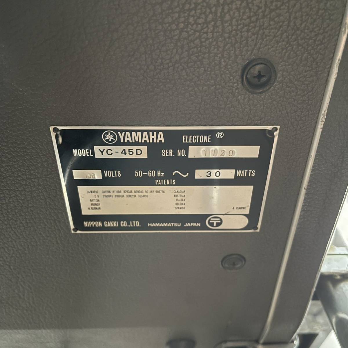  редкий высший класс модель YAMAHA Yamaha YC-45D электронный combo орган 61 клавиатура подставка пара клавиатура комплект эффект большое количество Sapporo 