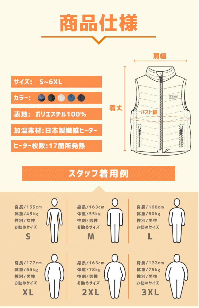 電熱ベスト バッテリー ヒーターベスト 薄手 加熱ベスト 電熱ジャケット メンズ 保温 チョッキ プ 暖かい 電気ベスト 電熱ウェア_画像10