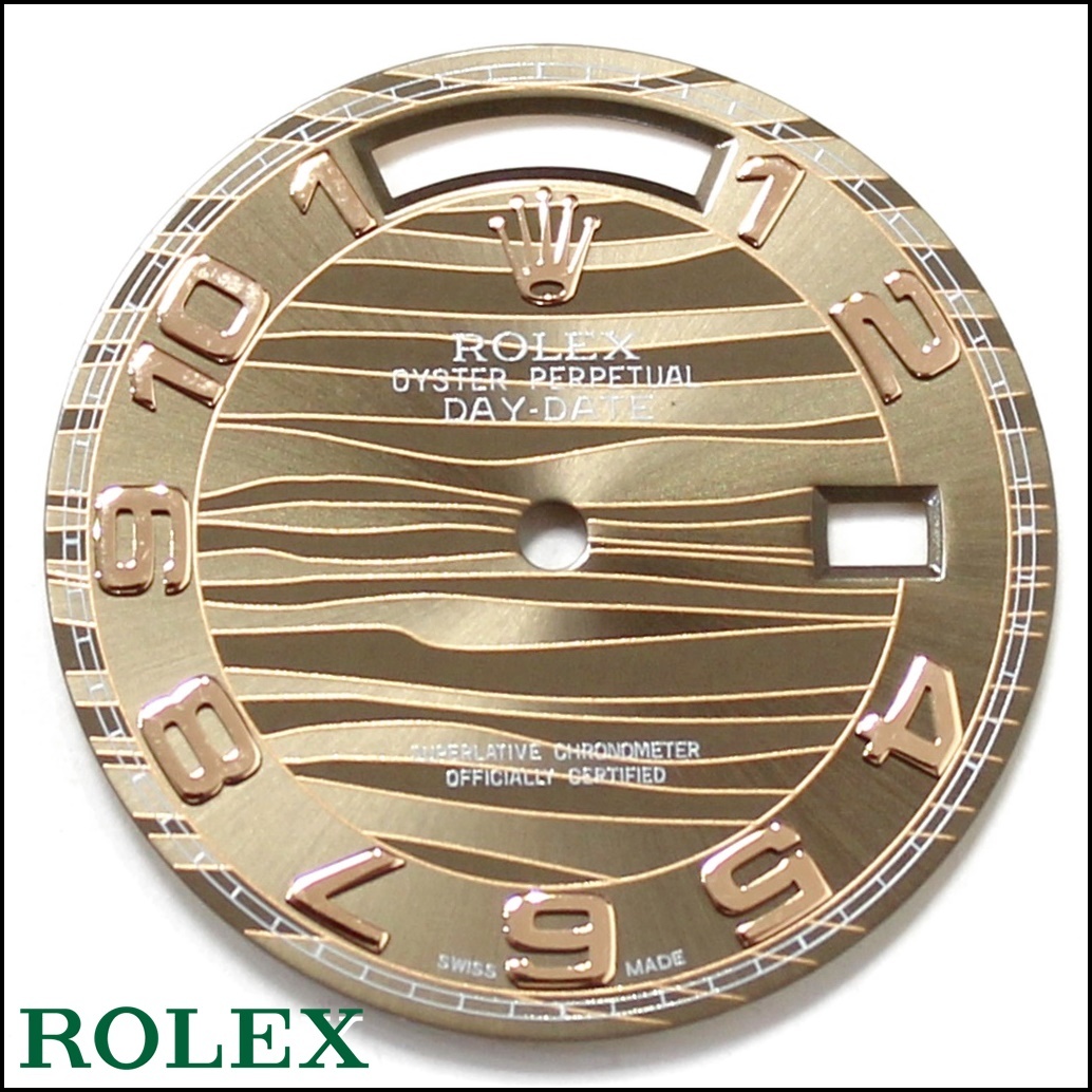 ブラウンウェーブ ROLEX純正 針 ダイアル 118235 デイデイト 文字盤 ロレックス_画像1