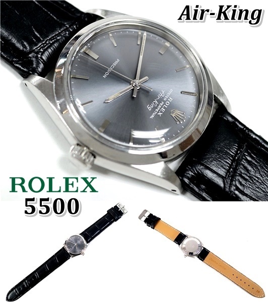 ROLEX5500【グレーダイアル】エアキングAir-King1967年Vintage 【美品】 _画像7