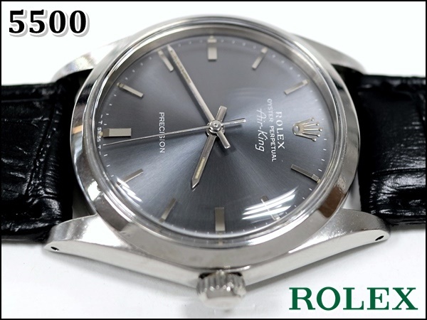 ROLEX5500【グレーダイアル】エアキングAir-King1967年Vintage 【美品】 _画像2