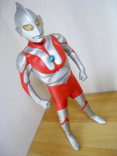 特大80cm 海洋堂 ウルトラマン Cタイプ ハイパーソフビ 塗装済み完成品 木下隆志 検) エクスプラス M1号_画像10