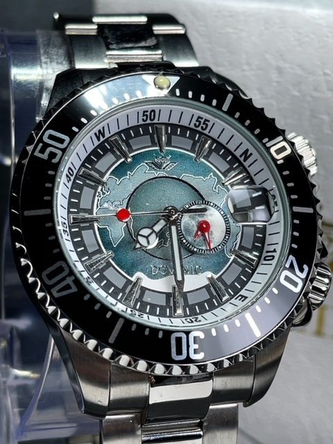 新品 DOMINIC ドミニク 正規品 機械式 自動巻き メカニカル 腕時計 アースギミック からくり時計 コレクション アンティーク 地図_画像2