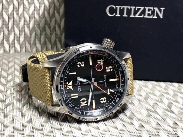 新品 腕時計 正規品 シチズン CITIZEN Eco-Drive エコドライブ 10気圧防水 カレンダー アナログ腕時計 ナイロンベルト メンズ プレゼント_画像6