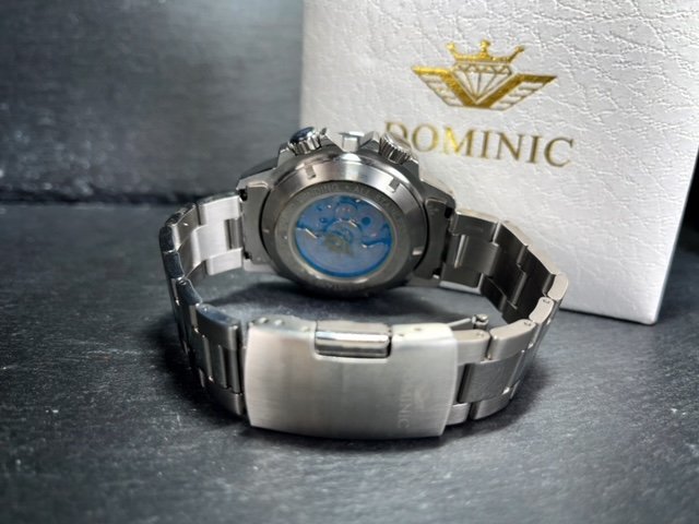 新品 DOMINIC ドミニク 正規品 機械式 自動巻き メカニカル 腕時計 アースギミック からくり時計 アンティーク コレクション 地図_画像8