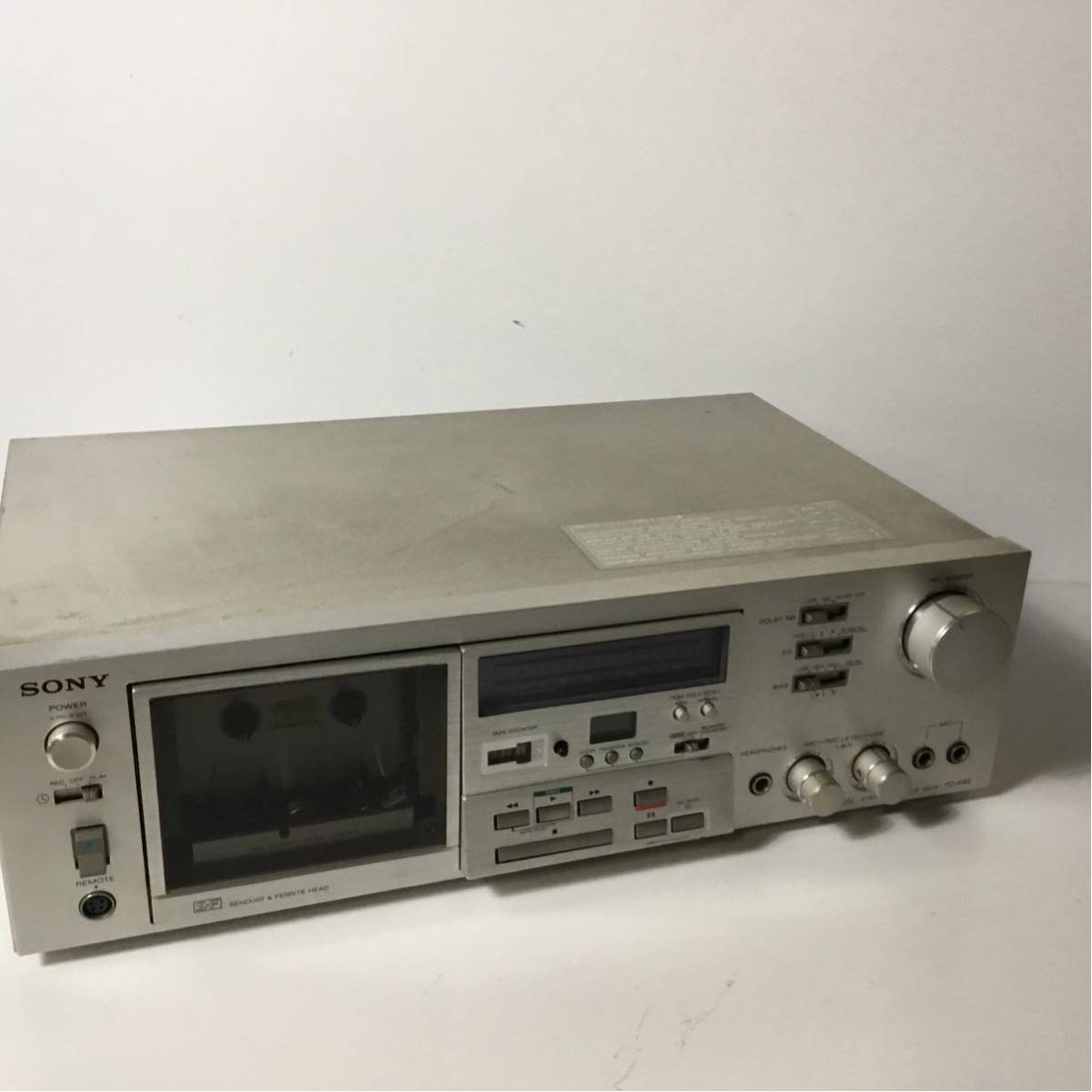 SONY ステレオカセットデッキ TC-K65 通電確認 動作未確認 TS121F_画像1