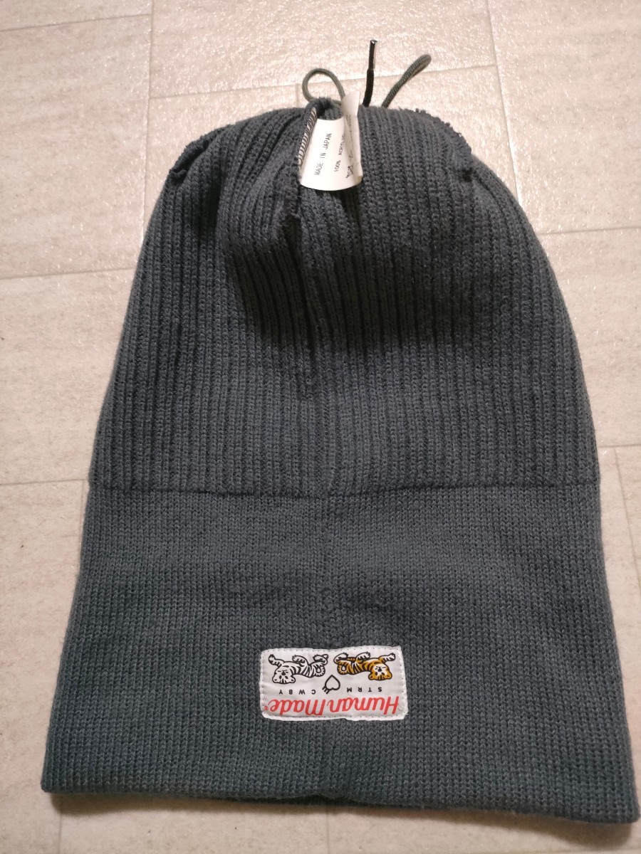 美品 日本製 ヒューマンメイド pop beanie charcoal HUMAN MADE