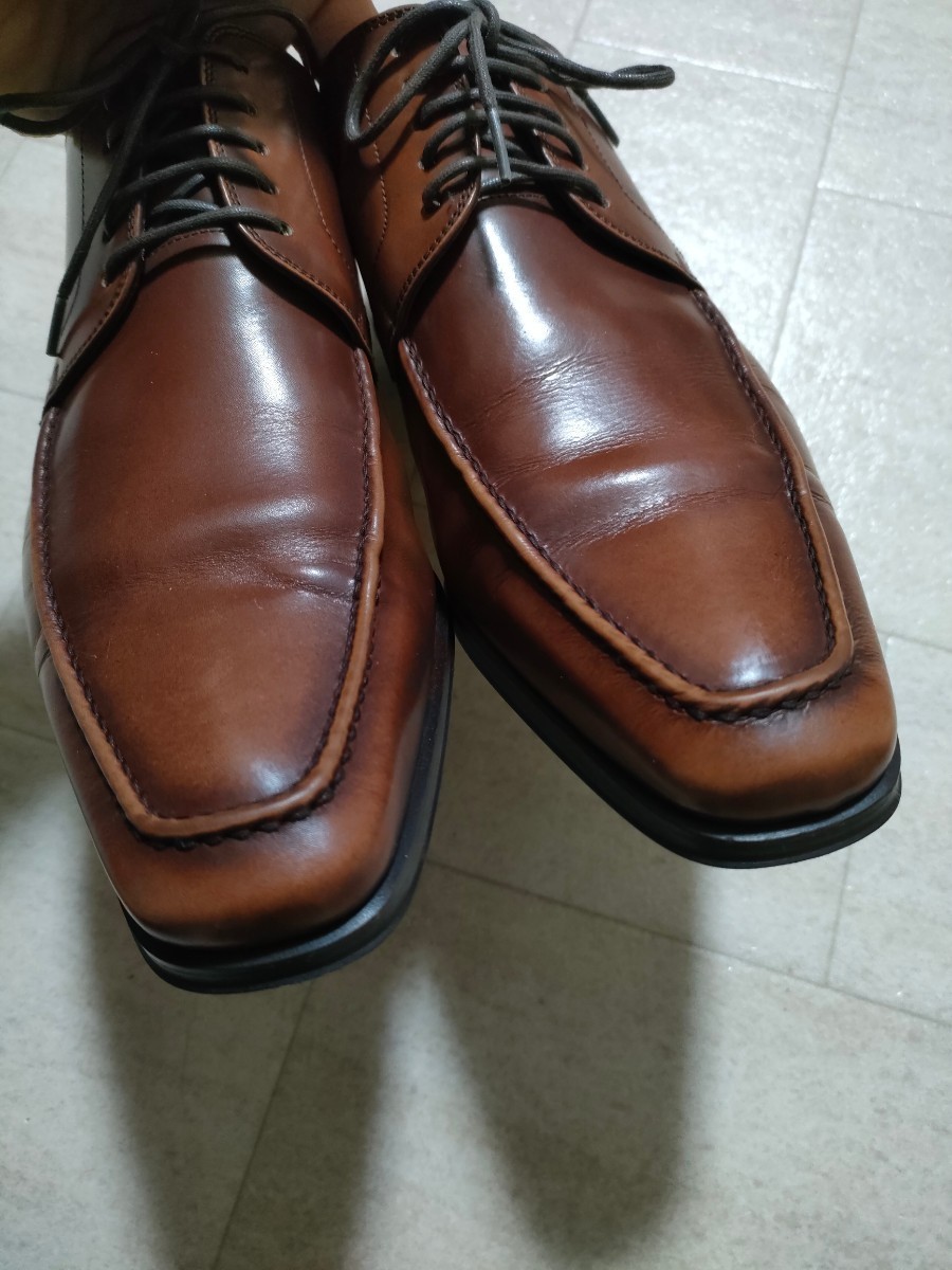 サイズ：24.5cm 日本製 REGAL リーガル レザーシューズ  Uチップ  ビジネスシューズ  革靴の画像6
