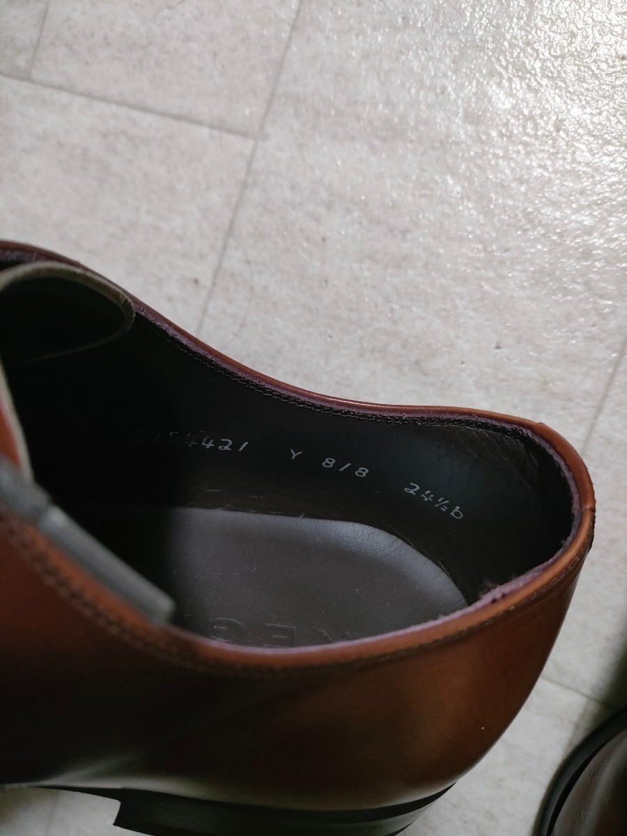 サイズ：24.5cm 日本製 REGAL リーガル レザーシューズ  Uチップ  ビジネスシューズ  革靴の画像5