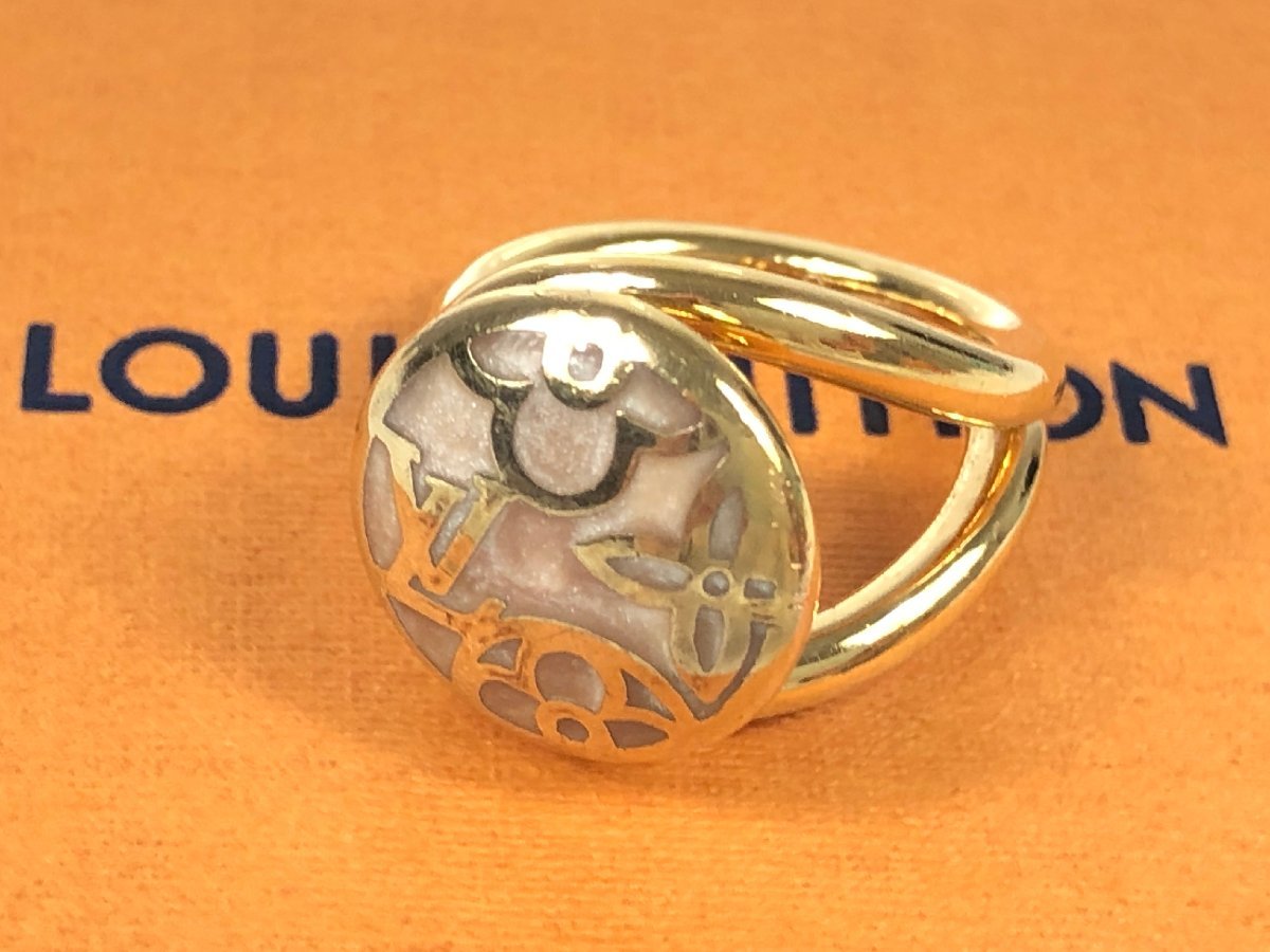 おすすめ ルイ・ヴィトン　Louis Vuitton　バーグセレスト　リング　指輪　サイズ9号　ローズ/ゴールドカラー　YAS-5761 指輪