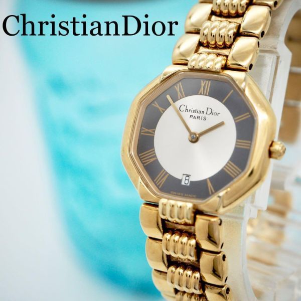 339【美品】ChristianDior ディオール時計　レディース腕時計　人気