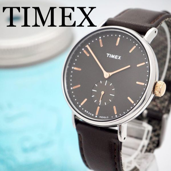 434【美品】TIMEX タイメックス時計　メンズ腕時計　スモールセコンド