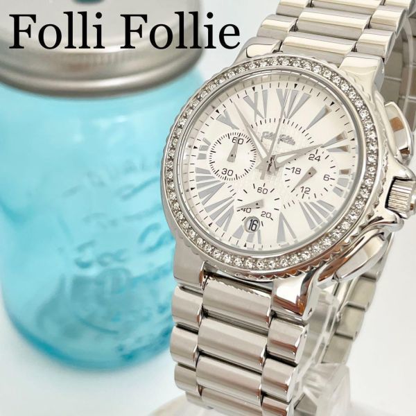 104 Folli Follie フォリフォリ時計　メンズ腕時計　レディース