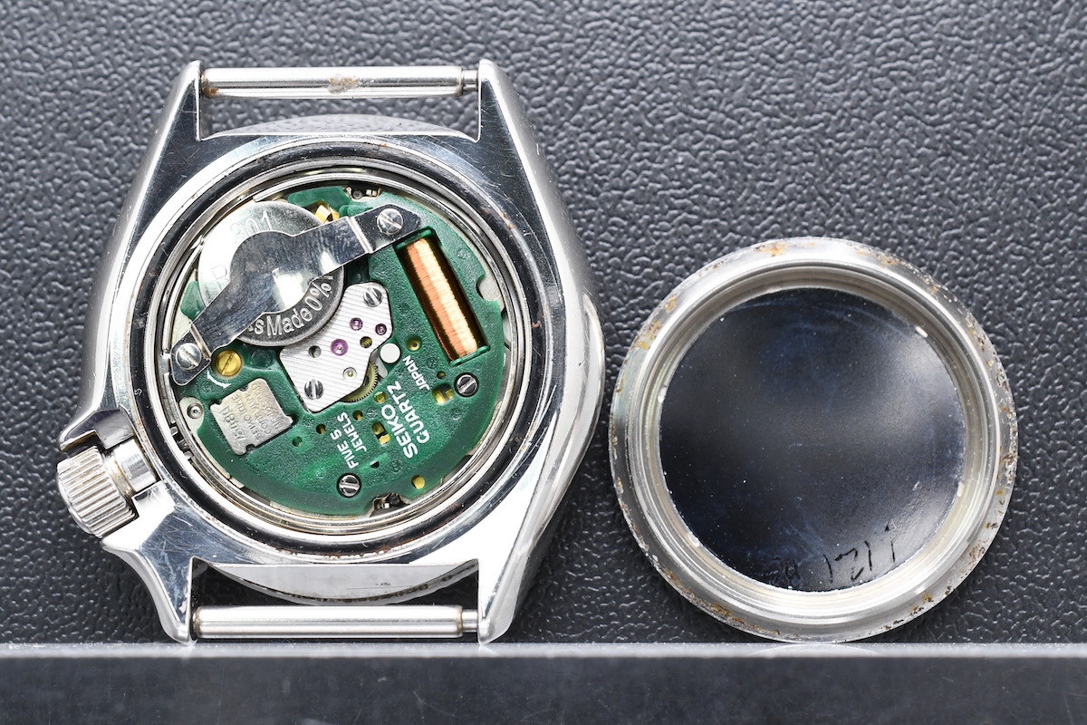 SEIKO 150m Ref:7548-700B クォーツ セイコー ダイバー デイデイト ペプシベゼル 腕時計_画像4
