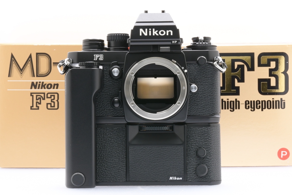 未使用品 超希少 Nikon F3P 902万台 ボディ + MD-4 ニコン 報道関係限定品 フィルムカメラ 箱・説明書付_画像1