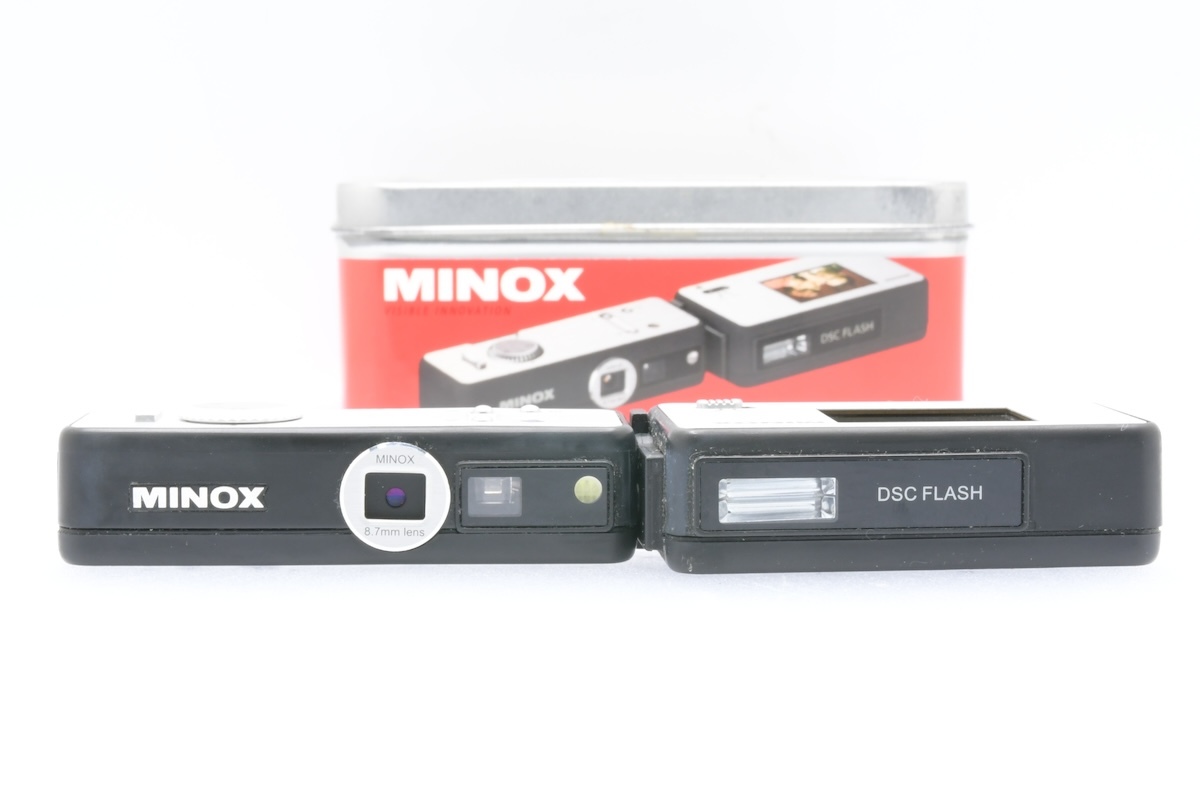 MINOX DSC / 8.7mm ブラック ミノックス デジタルスパイカメラ 小型カメラ 説明書・箱付 ジャンク_画像1