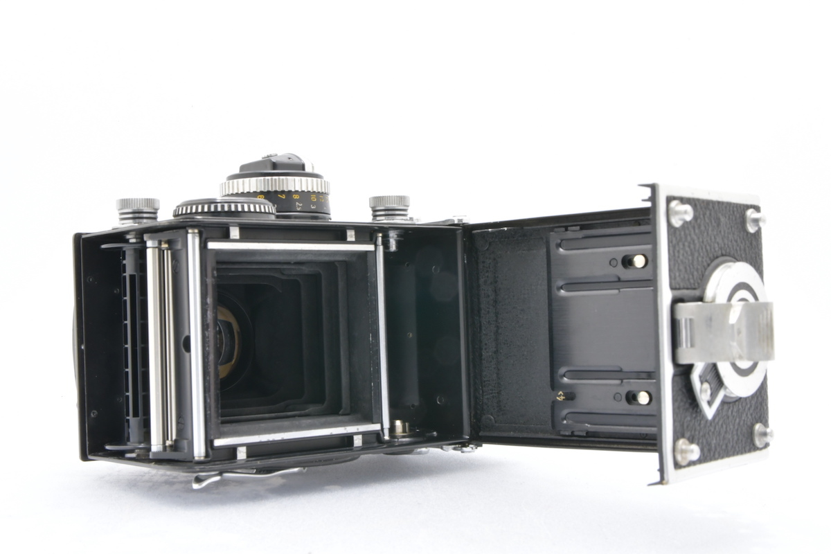 ROLLEIFLEX 2.8F / Planar 80mm F2.8 ローライ 中判カメラ 二眼レフ 革ケース付 外観美品_画像6