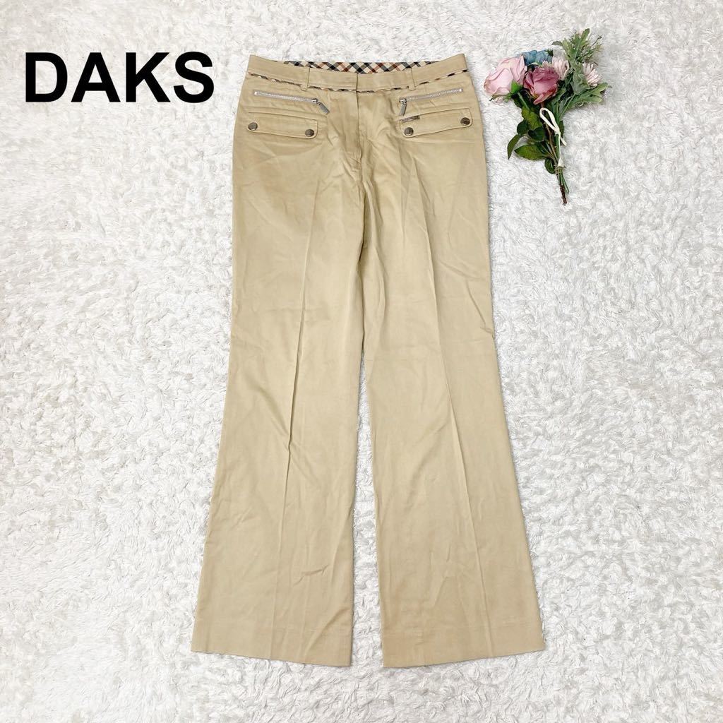 DAKS ダックス パンツ チェック レディース 40 L B122326-148_画像1