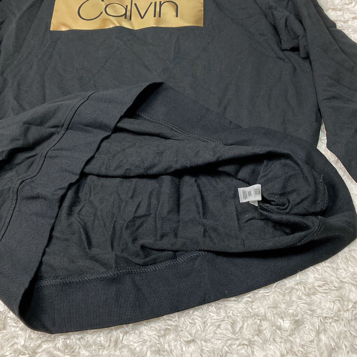 Calvin Klein Calvin Klein long T tops shirt Logo black L men's B112328-53