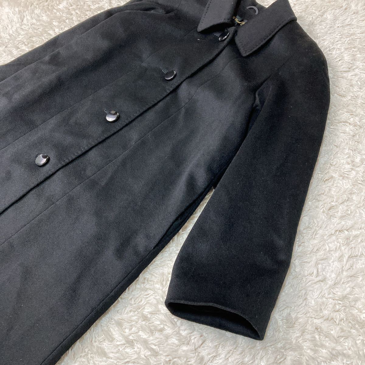  кашемир 100% длинное пальто черный чёрный женский 11AR B122313-20