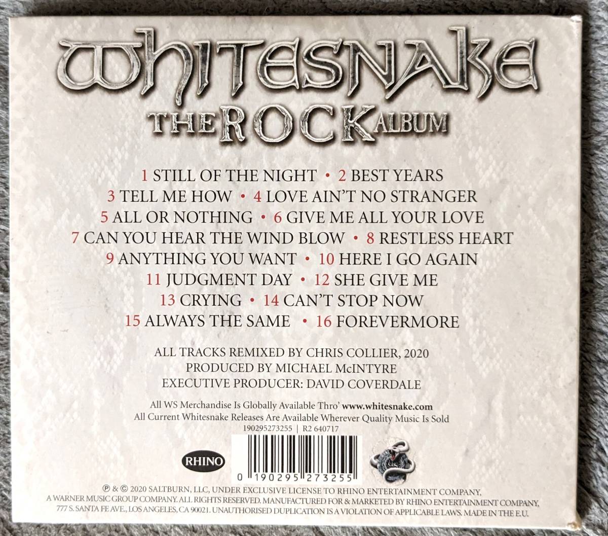 【同梱可】輸入盤 WHITESNAKE / ROCK ALBUM [CD]　　_画像2