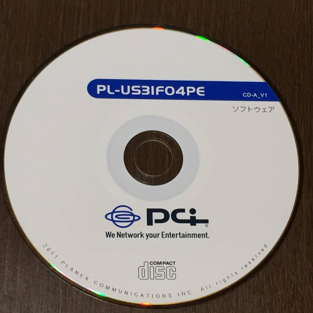 2F-107② PLANEX PL-US31F04PE attached CD-ROM Driver disk 